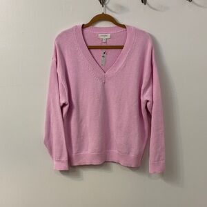 Banana Republic Classic Pink V-Neck Women's Sweater